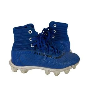 Under Armour Highlight RM Jr Football Cleats Royal Blue White 3027322-400 4Y